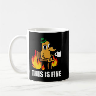 Mug C'Est Un Mème Internet De Chien Faux Qui Brûle San