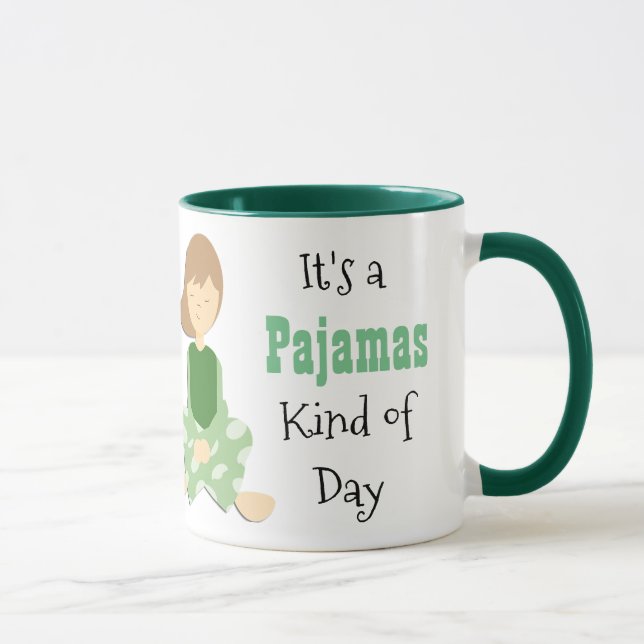 Mug C'est un pyjama comme une bougie de café de jour (Droite)