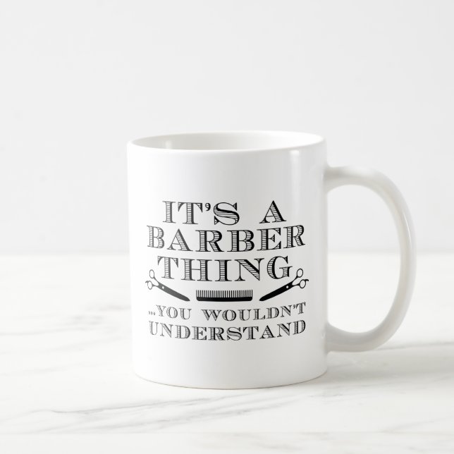 Mug C'est un truc de barbier (Droite)