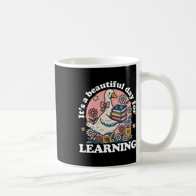 Mug C'est une belle journée pour apprendre au mignon j (Droite)