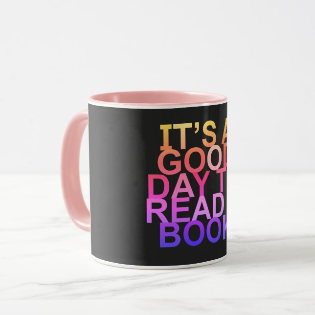 Mug c'est une bonne journée pour lire un livre (Devant gauche)