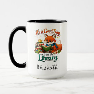 Mug C'est une bonne journée pour visiter la bibliothèq