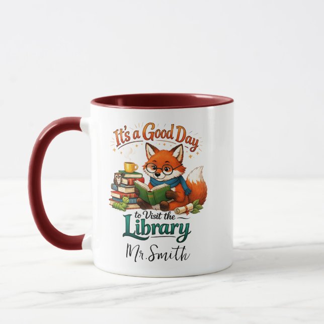 Mug C'est une bonne journée pour visiter la bibliothèq (Gauche)