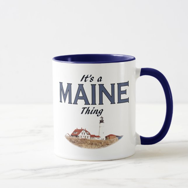 Mug C'est une chose du Maine - lumière principale de (Droite)