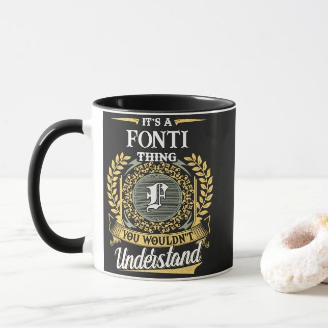 Mug C'est une chose FONTI que vous ne comprendriez pas (Avec donut)
