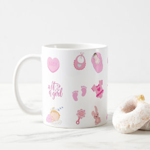 Mug C'est une fille ! Naissance de bébé, cadeau Baby s