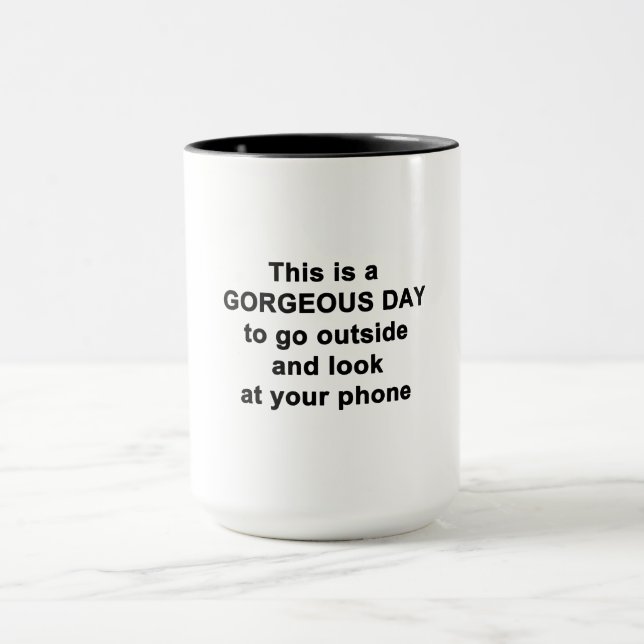 Mug C'est une journée magnifique (Centre)