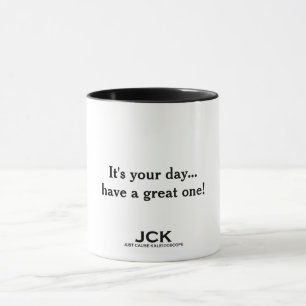Mug C'est votre citation du jour avec du texte noir
