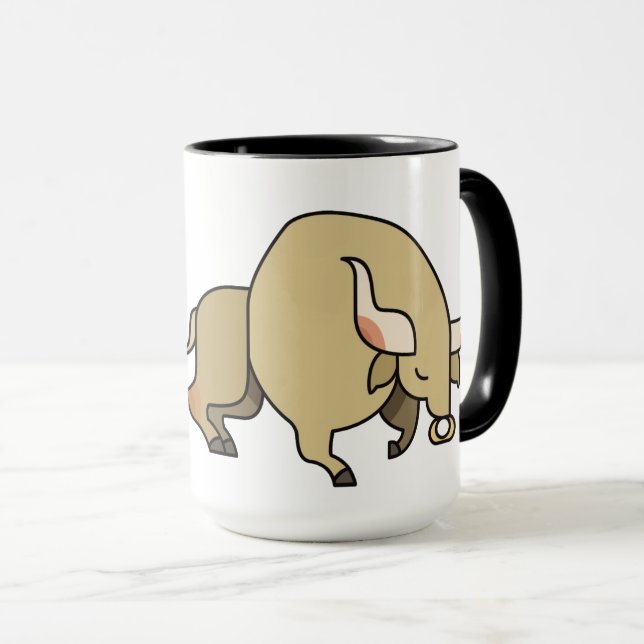 Mug C'est vrai, je suis un boeuf (Devant droit)