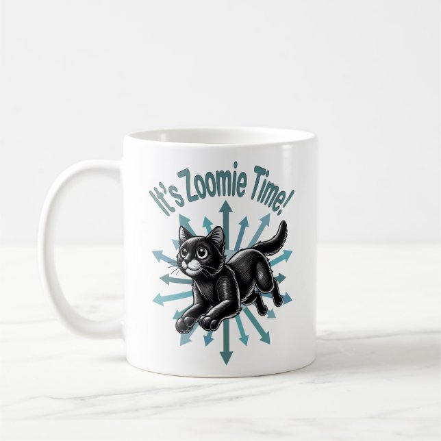 Mug C'est Zoomie Time Black Cat (Gauche)