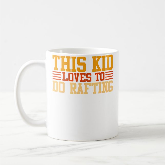 Mug Cet enfant adore faire du rafting (Gauche)