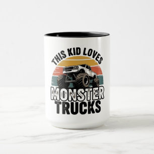 Mug Cet enfant adore les monstres trucks