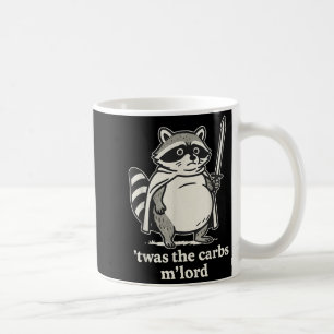Mug C'Était Le Graphique De Mème Carbs Mlord Raccoon