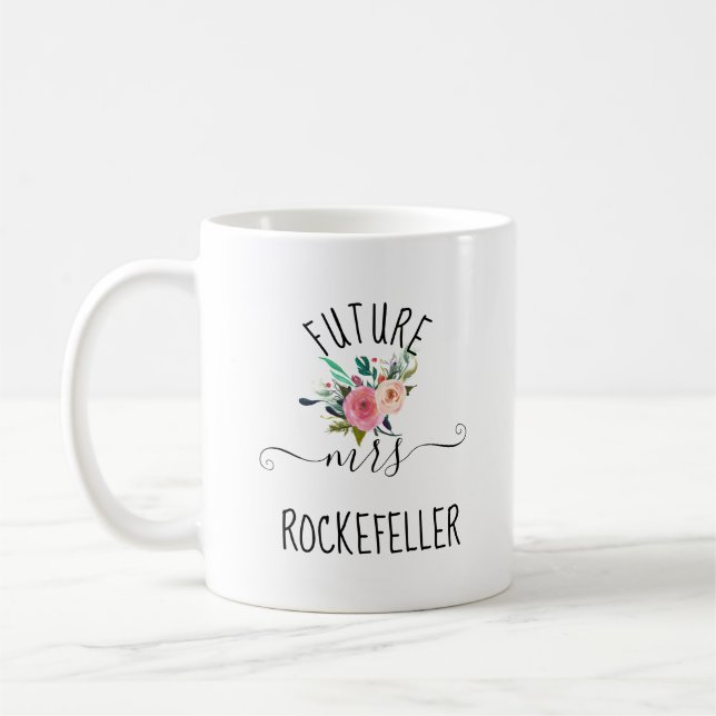Mug Cette bague me fait-elle paraître fiancée Future M (Gauche)