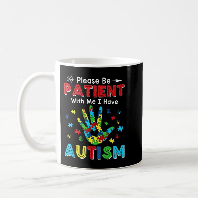 Mug Cette chemise avec puzzle autiste pièces fait (Gauche)