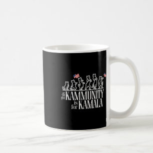 Mug Cette communauté est pour Kamala Patriotic Cats Am