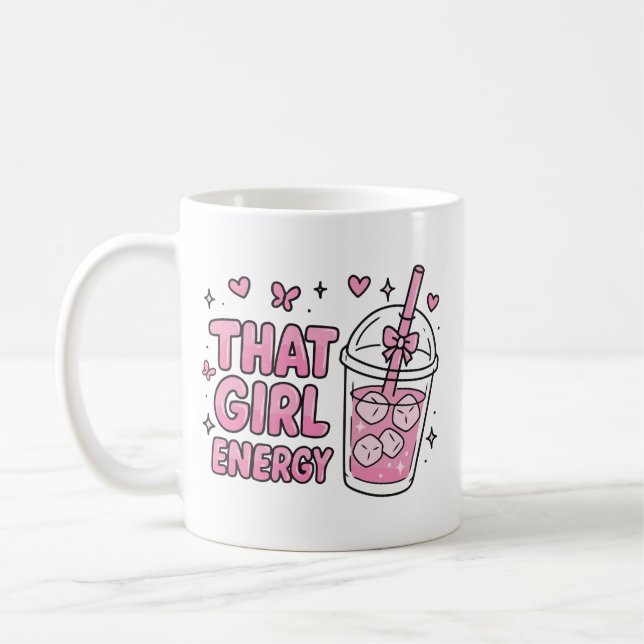 Mug Cette énergie de fille (Gauche)
