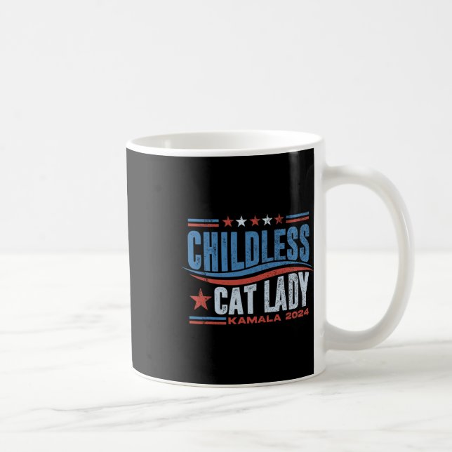 Mug Cette Femme Sans Enfant Vote L'Élection De Kamala (Droite)
