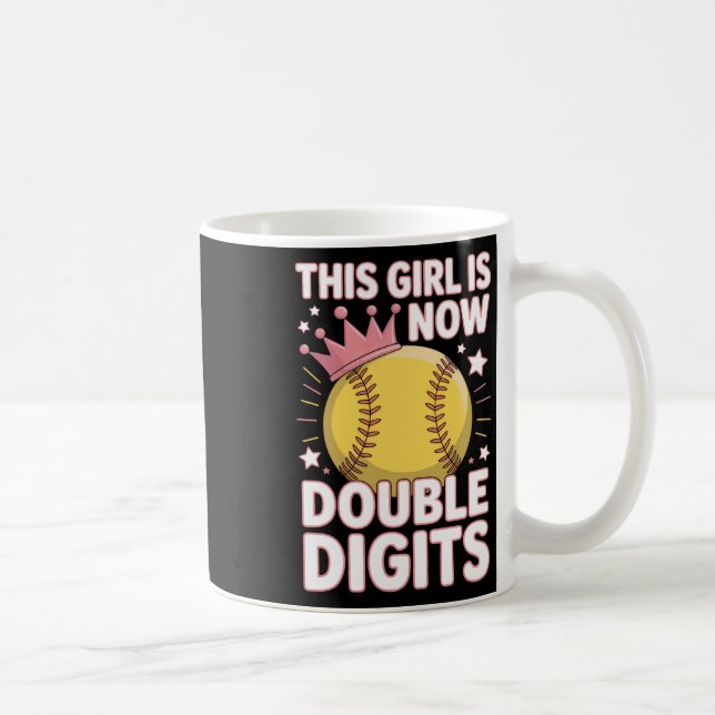 Mug Cette fille a maintenant 10 ans à deux chiffres Fa (Droite)