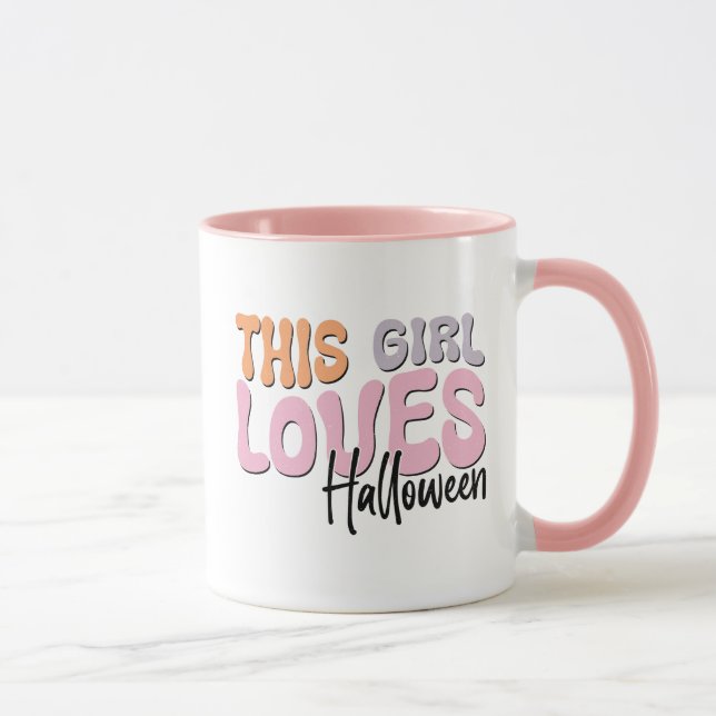 Mug Cette fille adore Halloween (Droite)