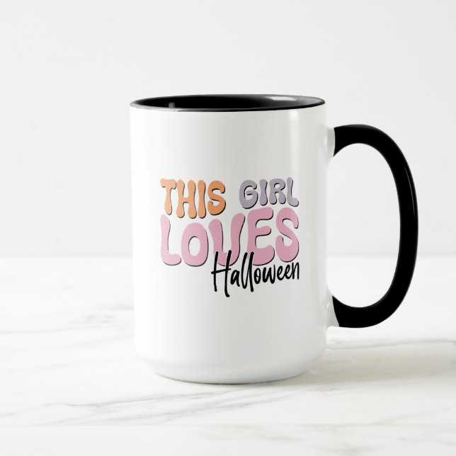 Mug Cette fille adore Halloween (Droite)