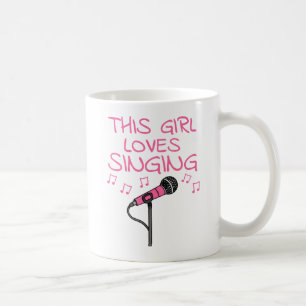 Mug Cette Fille Aime Chanter, Chanteuse Musicienne