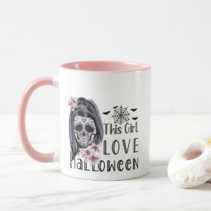 Mug Cette fille aime Halloween