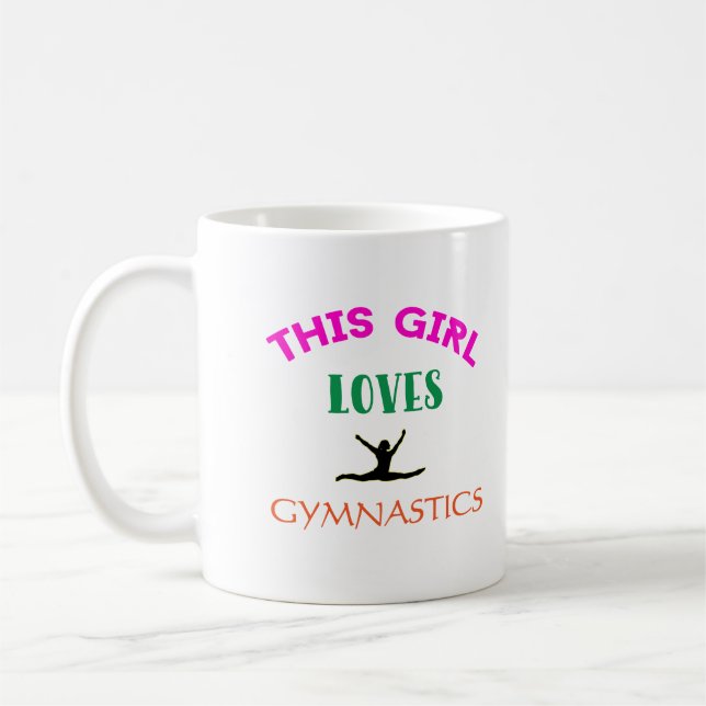 Mug Cette Fille Aime La Gymnastique Citation Gymnaste (Gauche)