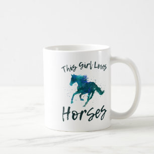 Mug Cette Fille Aime Les Chevaux Équitation cavalier E