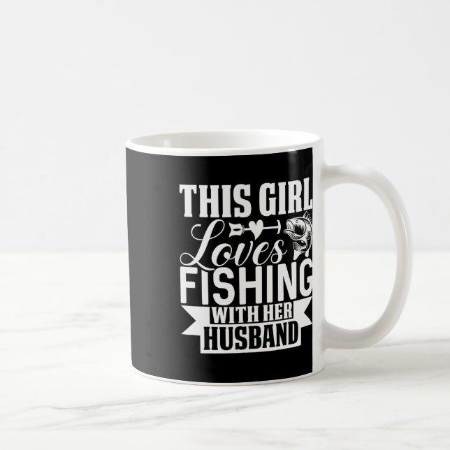 Mug Cette Fille Aime Pêcher Avec Son Mari (Droite)