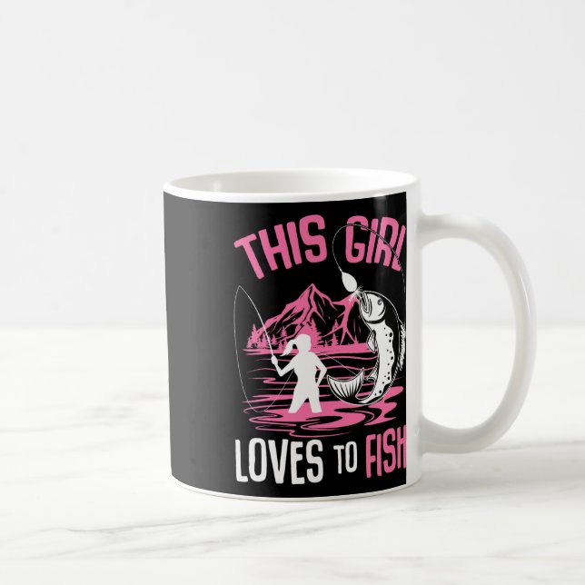 Mug Cette Fille Aime Pêcher Les Filles De Pêche (Droite)