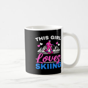 Mug Cette Fille Aime Skier Skier Ski Hiver Sport Neige