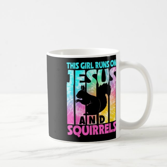 Mug Cette Fille Coule Sur Jésus Et Amoureux D'Écureuil (Droite)