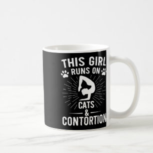Mug Cette Fille Court Sur Les Chats Et Le Yoga De Cont
