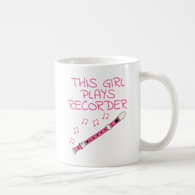 Mug Cette Fille Joue À L'Enregistreur, Musicienne Fémi (Droite)