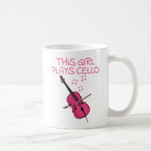 Mug Cette Fille Joue Cellist, Musicienne Celliste Femm