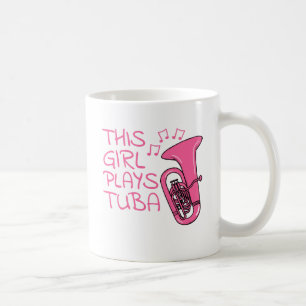 Mug Cette Fille Joue Tuba, Musicienne De Laiton Fémini
