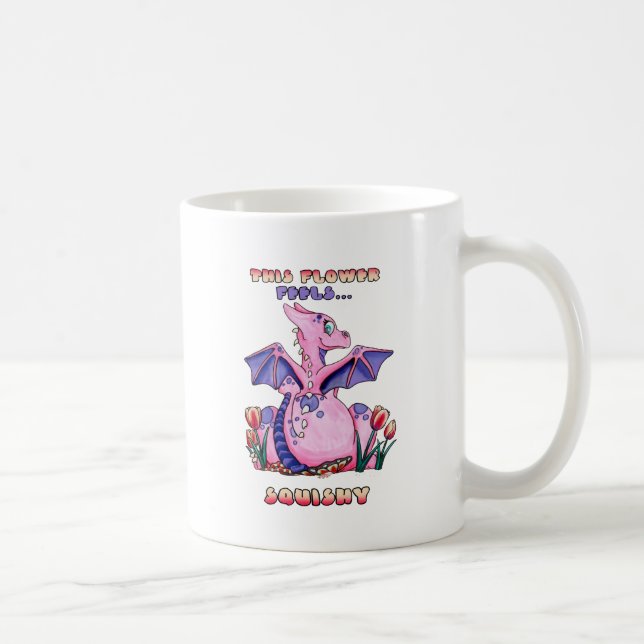 Mug Cette fleur sent le dragon mignon visqueux de bébé (Droite)