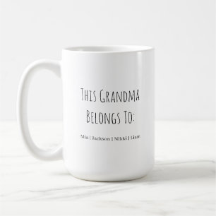 Mug Cette grand-mère appartient à - Drôle 