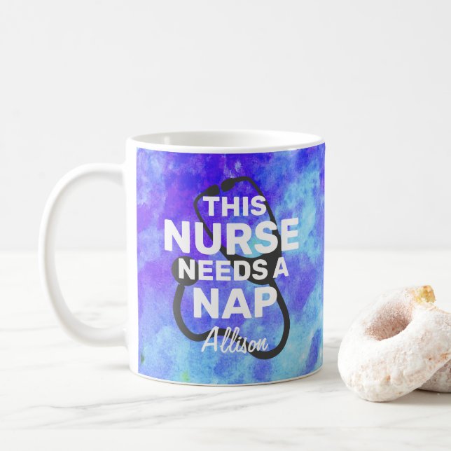 Mug Cette Infirmière A Besoin D'Une Citation De Nap Dr (Avec donut)