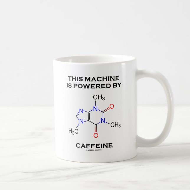 Mug Cette machine est actionnée par la caféine (la (Droite)