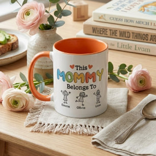 Mug Cette Maman Appartient À Une Famille Lumineuse Art