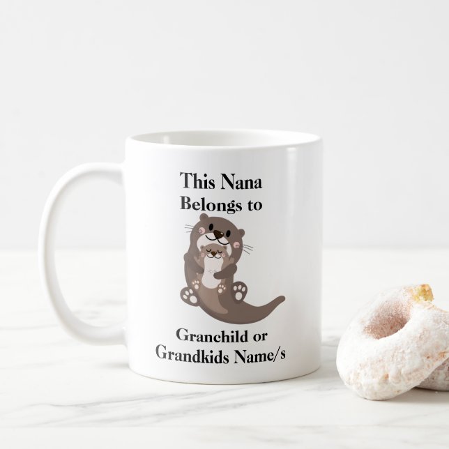 Mug Cette Nana appartient à...Mug personnalisable (Avec donut)