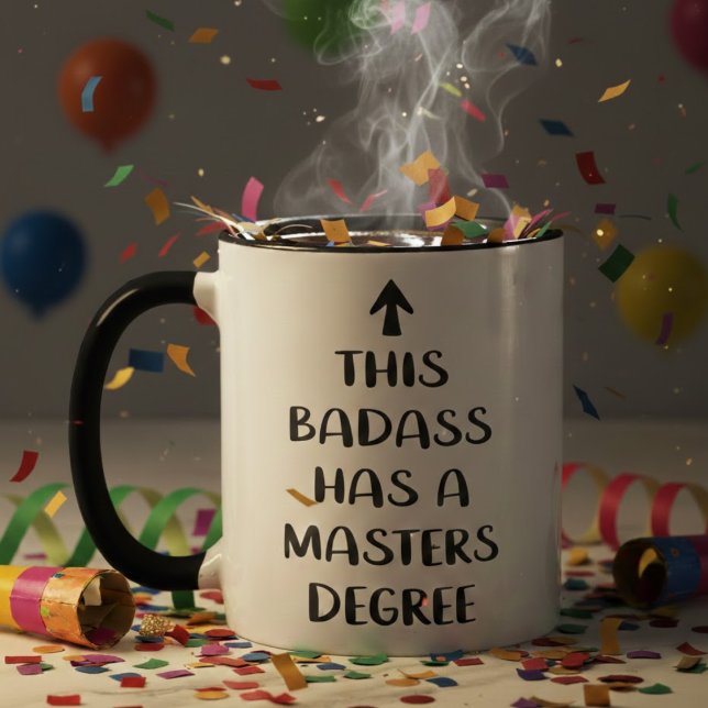 Mug Cette personne badass a un master drôle de citatio (Créateur téléchargé)