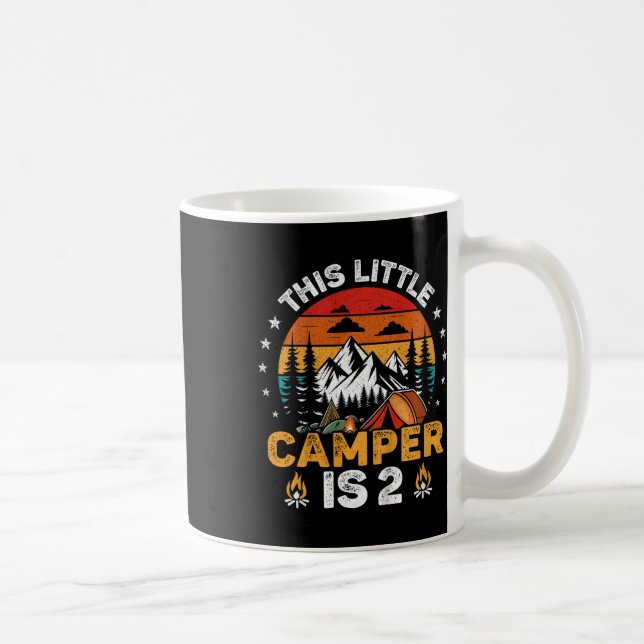 Mug Cette petite campeuse a 2 ans Camping 2ème  (Droite)