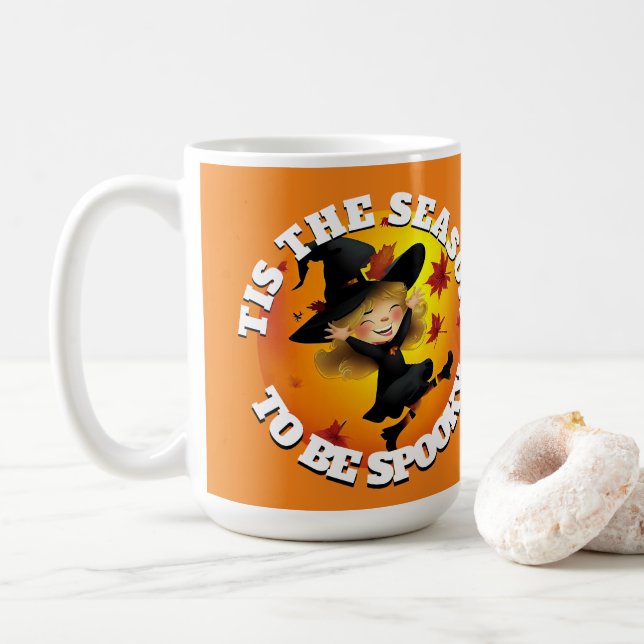 Mug Cette saison joyeuse sorcière (Avec donut)