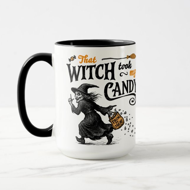 Mug Cette Sorcière A Pris Mon Bonbon (Gauche)