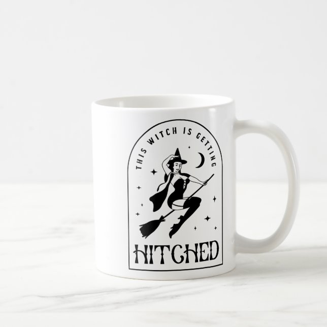 Mug Cette sorcière se marie Gothique Mariée Bachelo (Droite)