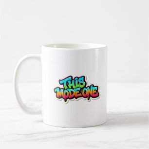 Mug Cette typographie graffiti colorée en mode un