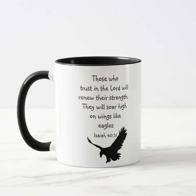 Mug Ceux qui font confiance au Seigneur Écriture Inspi (Gauche)